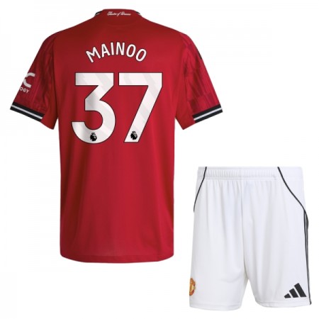 Camisola Manchester United Mainoo 37 Criança Equipamento Principal 2025-26 Manga Curta